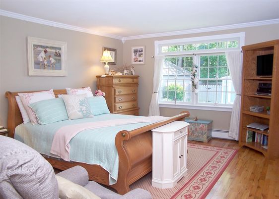 Bedroom, Interior, Wood Texture Flooring