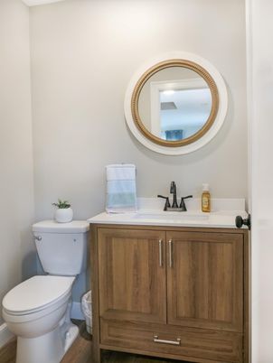 Bathroom, Interior, Wood Texture Flooring