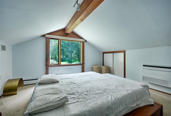 Bedroom, Interior, Wooden Beams