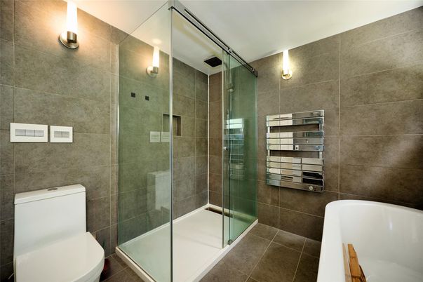 Bathroom, Glass Shower, Interior