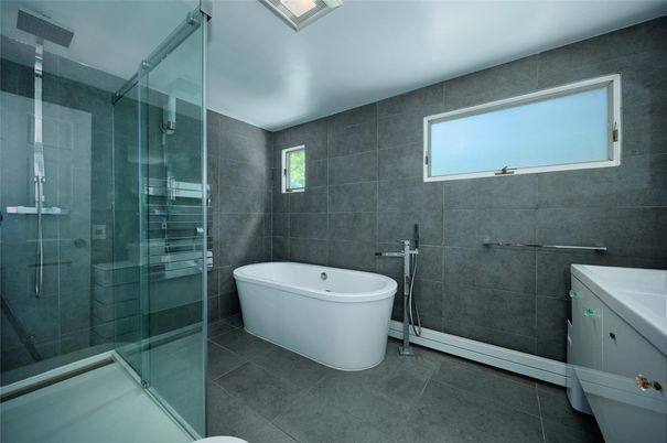 Bathroom, Free Standing Baths, Glass Shower, Interior