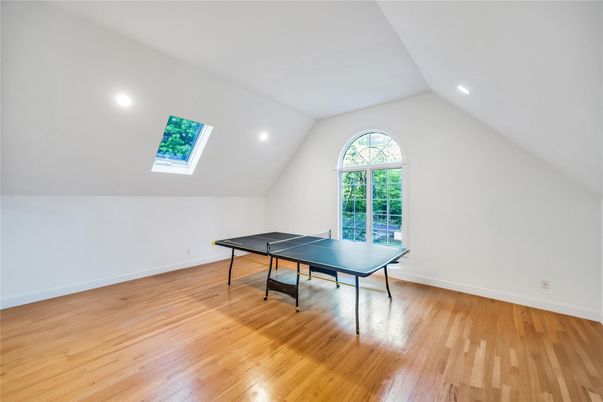 Game Room, Interior, Recessed Lighting, Wood Texture Flooring
