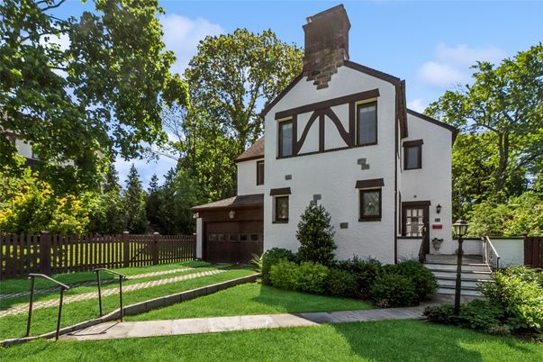 Backyard, Exterior, Facade, Tudor Revival