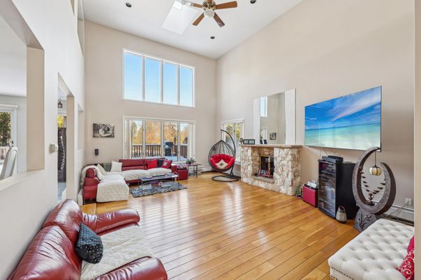Fireplace, Interior, Living room, Wood Texture Flooring