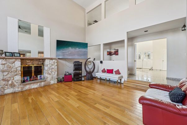 Fireplace, Interior, Wood Texture Flooring