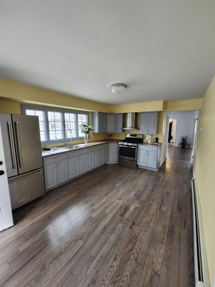 Interior, Kitchen, Wood Texture Flooring