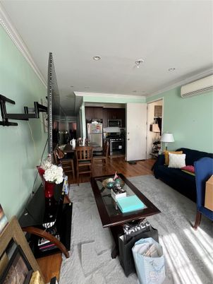 Dining room, Interior, Kitchen, Living room, Recessed Lighting, Stainless Steel Appliances, Wood Texture Flooring