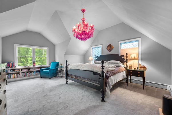 Bedroom, Chandelier, Interior