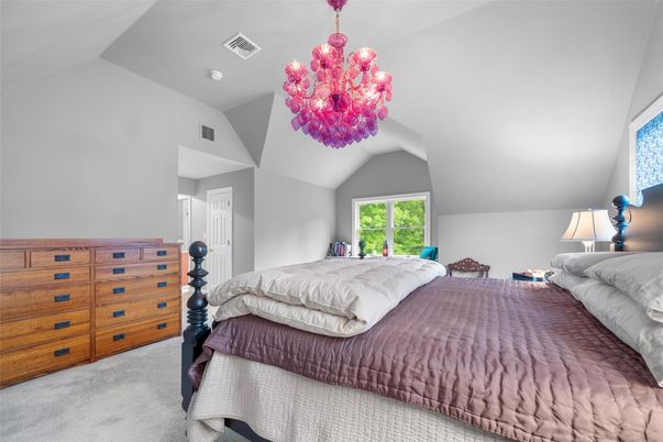 Bedroom, Chandelier, Interior