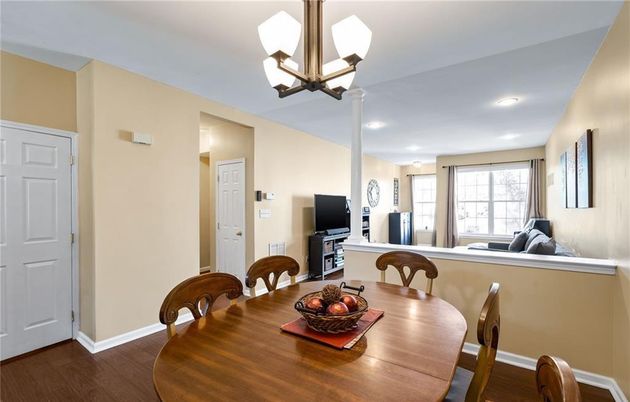 Chandelier, Dining room, Interior, Recessed Lighting, Wood Texture Flooring