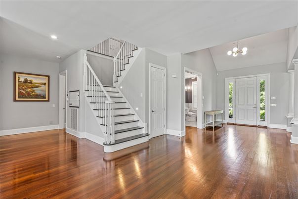 Chandelier, Interior, Recessed Lighting, Wood Texture Flooring