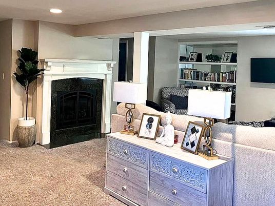 Fireplace, Interior, Recessed Lighting