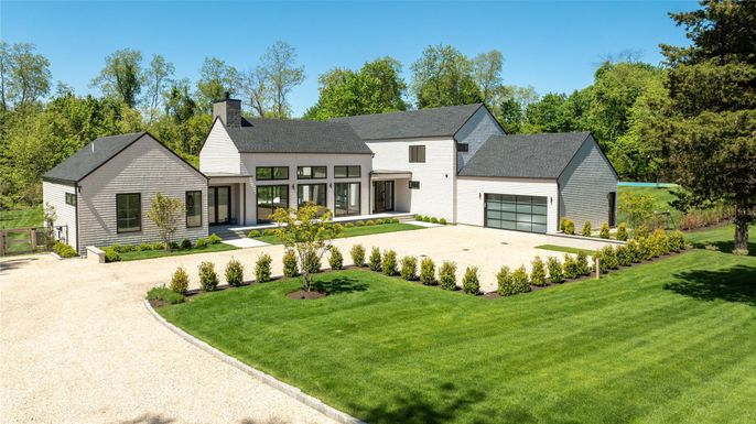 Attached, Backyard, Exterior, Facade, Farmhouse
