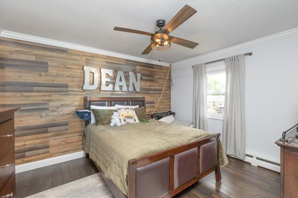 Bedroom, Interior, Wood Texture Flooring, Wooden Walls
