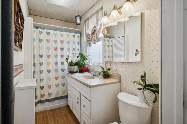 Bathroom, Interior, Wood Texture Flooring