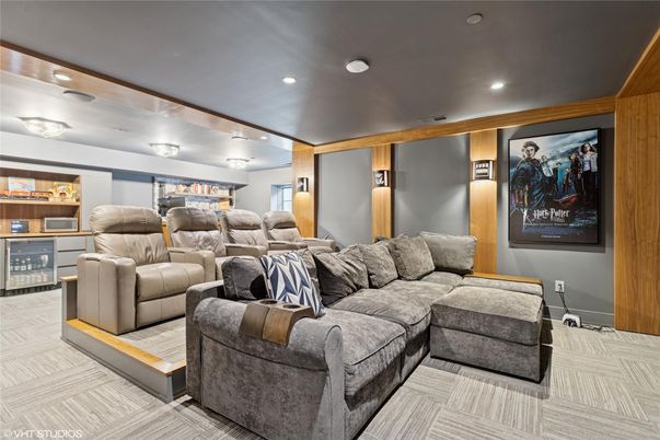Home Theatre Room, Interior, Recessed Lighting, Theatre Room