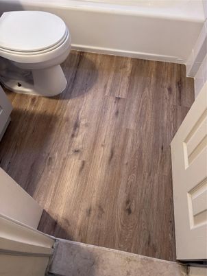 Bathroom, Interior, Wood Texture Flooring