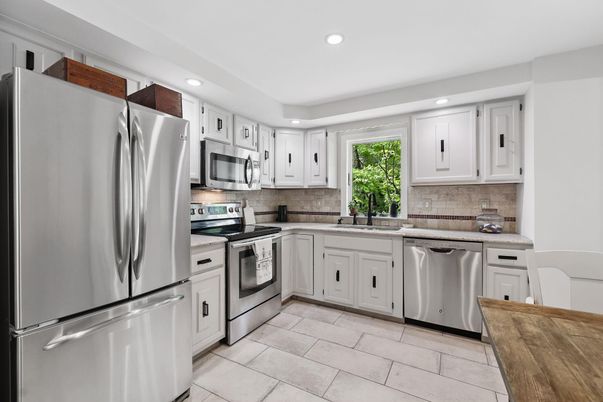 Interior, Kitchen, Recessed Lighting, Stainless Steel Appliances