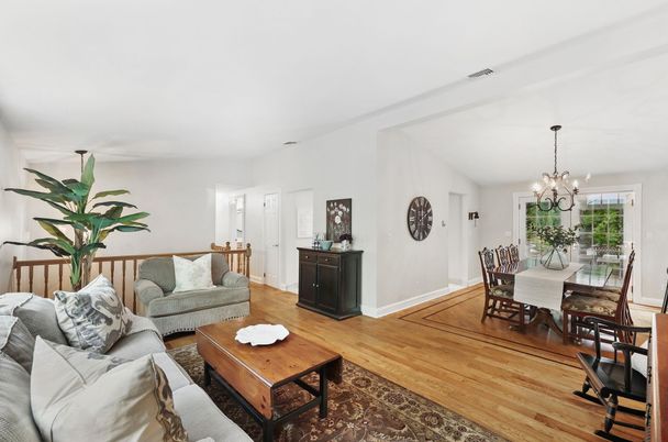 Chandelier, Dining room, Interior, Living room, Wood Texture Flooring