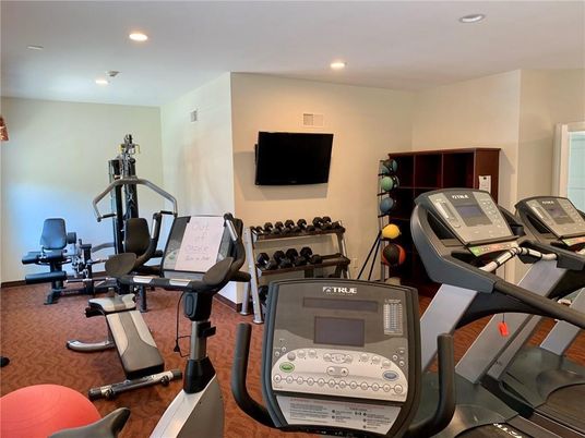 Fitness Equipment, Gym, Interior, Recessed Lighting