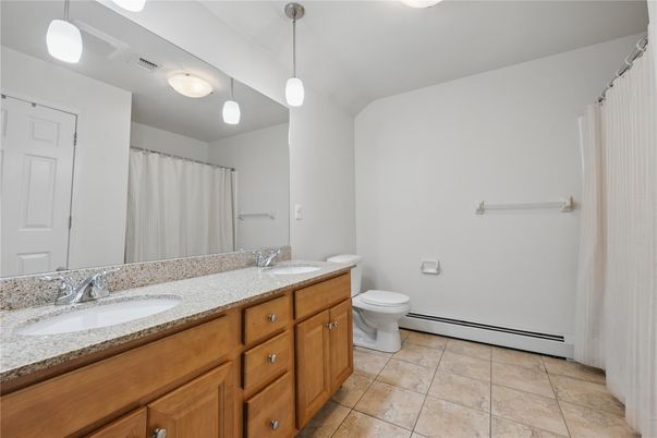 Bathroom, Dual Sink Vanities, Interior, Pendant Lights