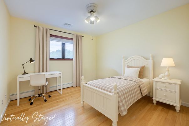 Bedroom, Home Office, Interior, Wood Texture Flooring