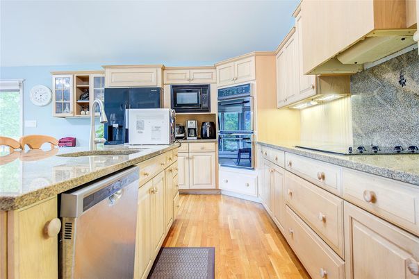 Interior, Kitchen, Wood Texture Flooring