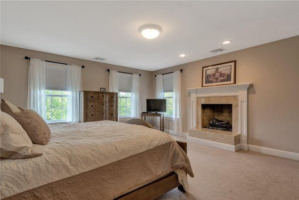 Bedroom, Fireplace, Interior, Recessed Lighting