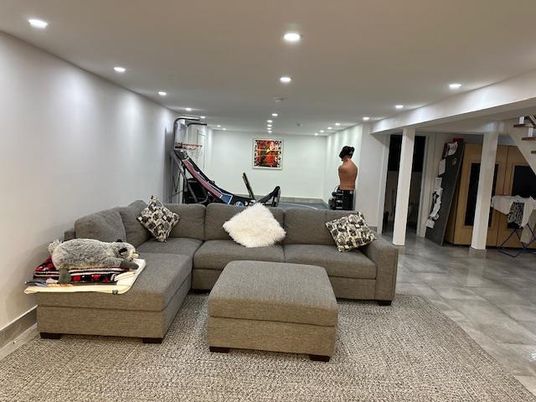 Interior, Living room, Recessed Lighting
