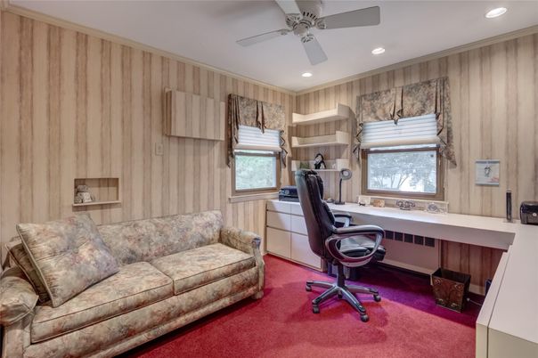 Home Office, Interior, Recessed Lighting