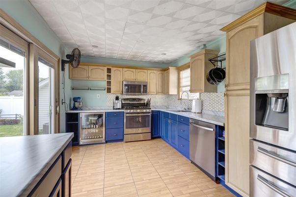 Interior, Kitchen, Recessed Lighting, Stainless Steel Appliances