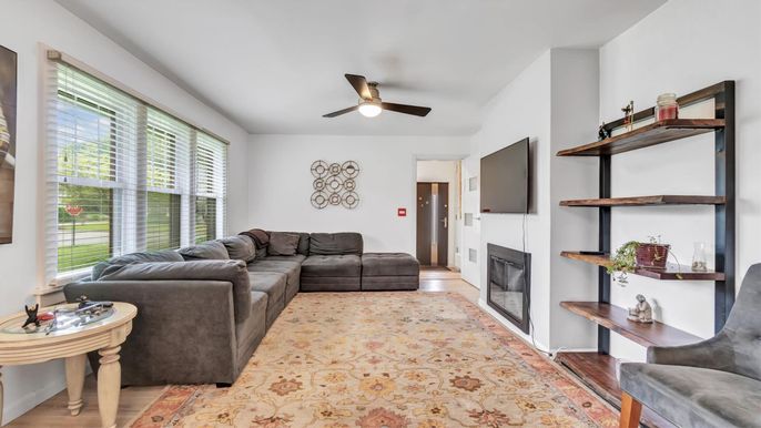Fireplace, Interior, Living room, Wood Texture Flooring