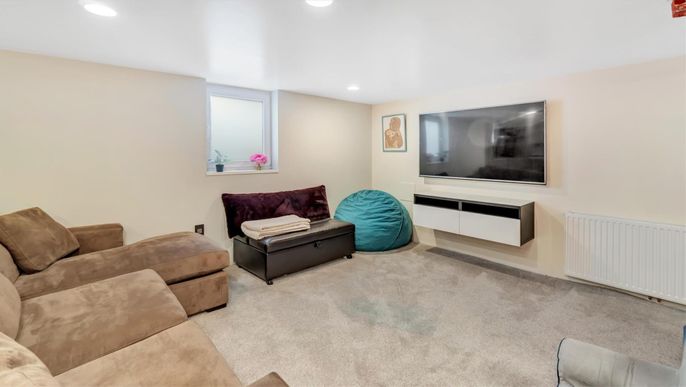 Interior, Living room, Recessed Lighting