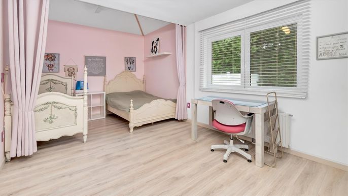 Bedroom, Home Office, Interior, Wood Texture Flooring