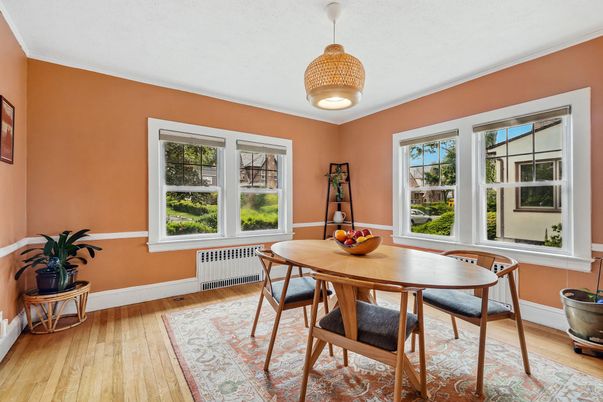Dining room, Interior, Wood Texture Flooring