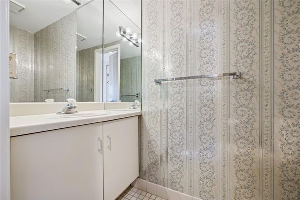 Bathroom, Dual Sink Vanities, Glass Shower, Interior