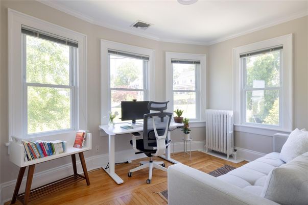 Home Office, Interior, Wood Texture Flooring