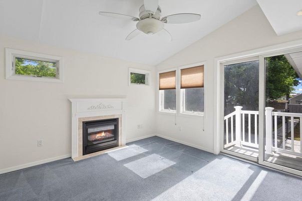 Empty room, Fireplace, Interior, Recessed Lighting