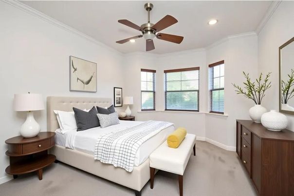 Bedroom, Interior, Recessed Lighting