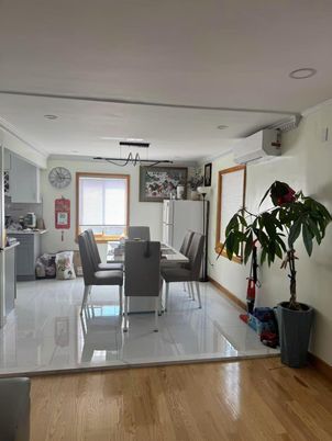 Dining room, Interior, Wood Texture Flooring