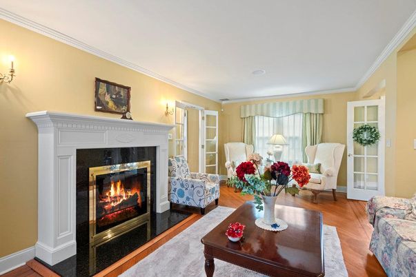 Fireplace, Interior, Living room, Wood Texture Flooring