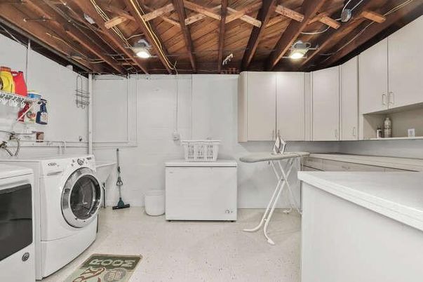 Interior, Washer, Wooden Beams, Wooden Ceilings
