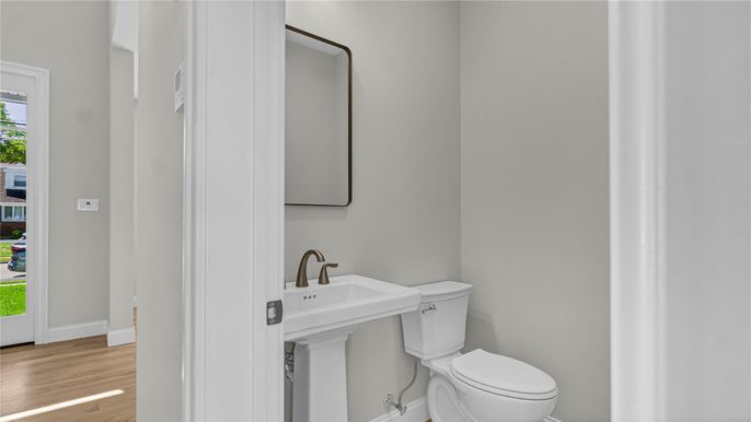 Bathroom, Interior, Wood Texture Flooring