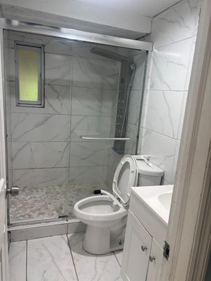 Bathroom, Glass Shower, Interior, Marble, Marble Walls
