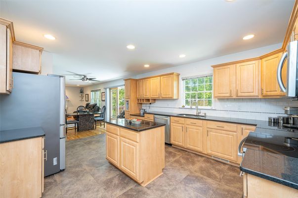 Interior, Kitchen, Living room, Recessed Lighting
