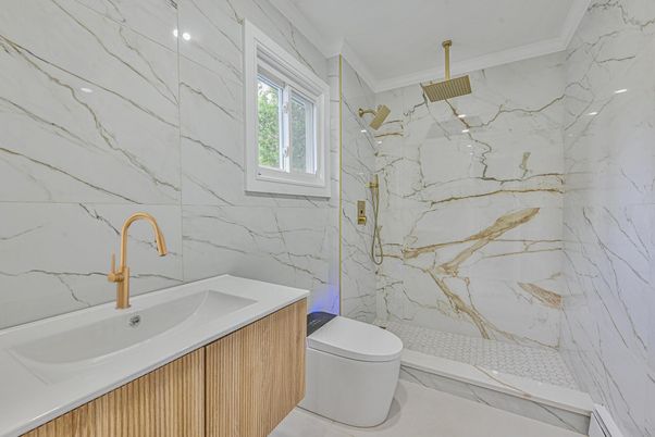 Bathroom, Interior, Marble Walls