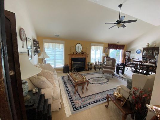 Dining room, Fireplace, Interior, Living room