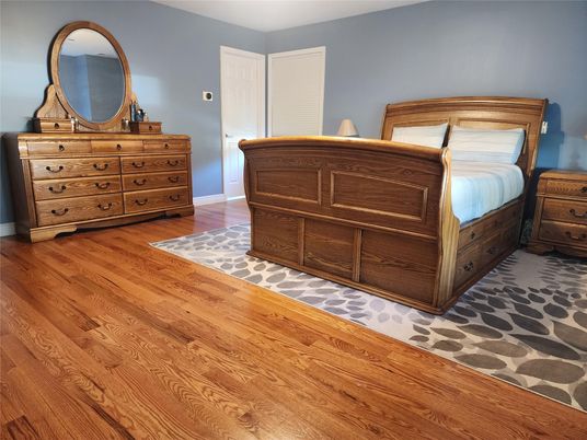 Bedroom, Interior, Wood Texture Flooring