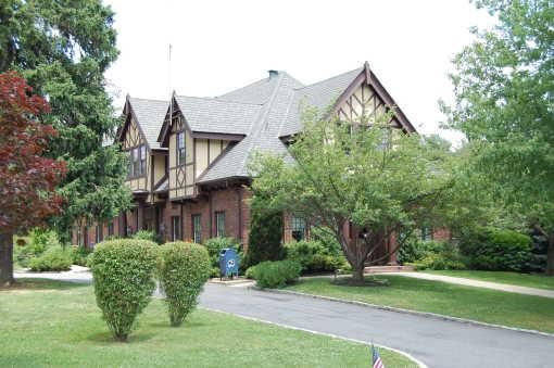 Exterior, Facade, Brick Facade, Tudor Revival