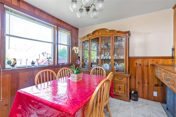 Dining room, Interior, Marble, Wooden Walls